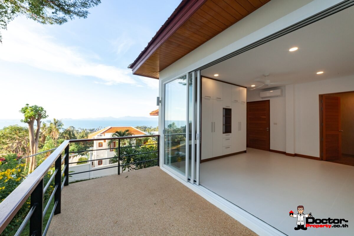 Refurbished 4 Bed Pool Villa with Seaview – Bang Por, Koh Samui – For Sale