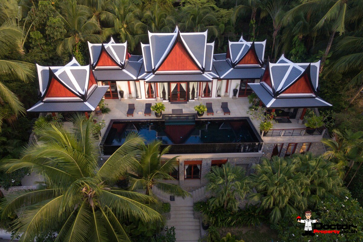 Luxury 5 Bedroom Thai Style Villa with Sea View - Surin Beach - Phuket West - for sale