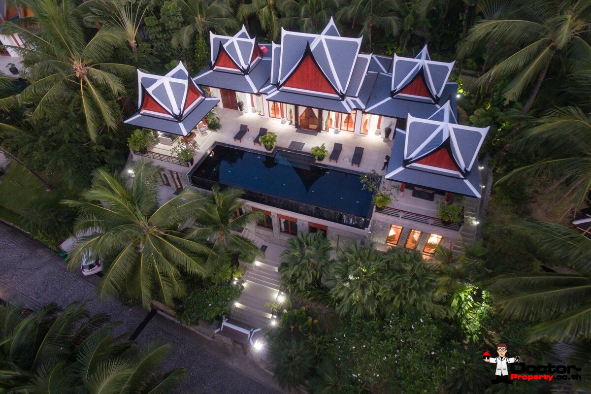 Luxury 5 Bedroom Thai Style Villa with Sea View - Surin Beach - Phuket West - for sale
