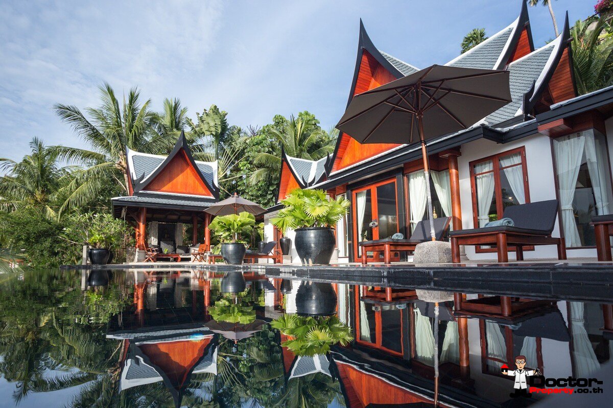 Luxury 5 Bedroom Thai Style Villa with Sea View - Surin Beach - Phuket West - for sale