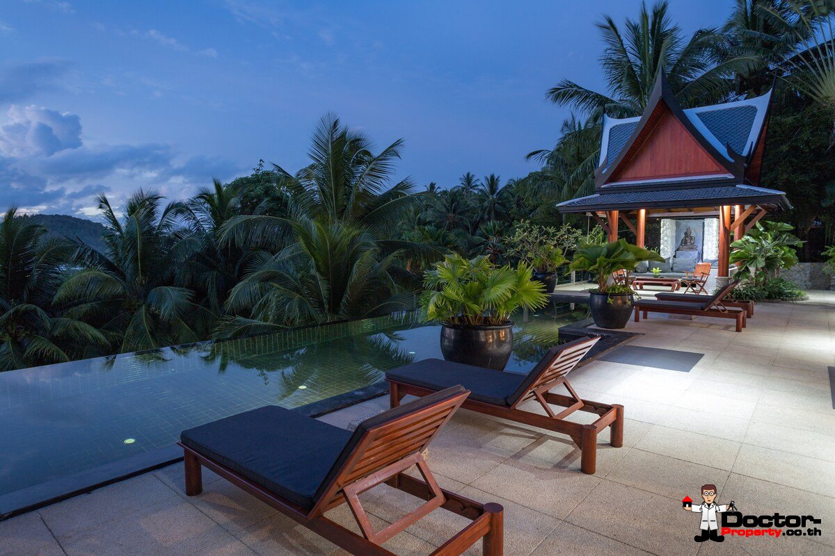 Luxury 5 Bedroom Thai Style Villa with Sea View - Surin Beach - Phuket West - for sale