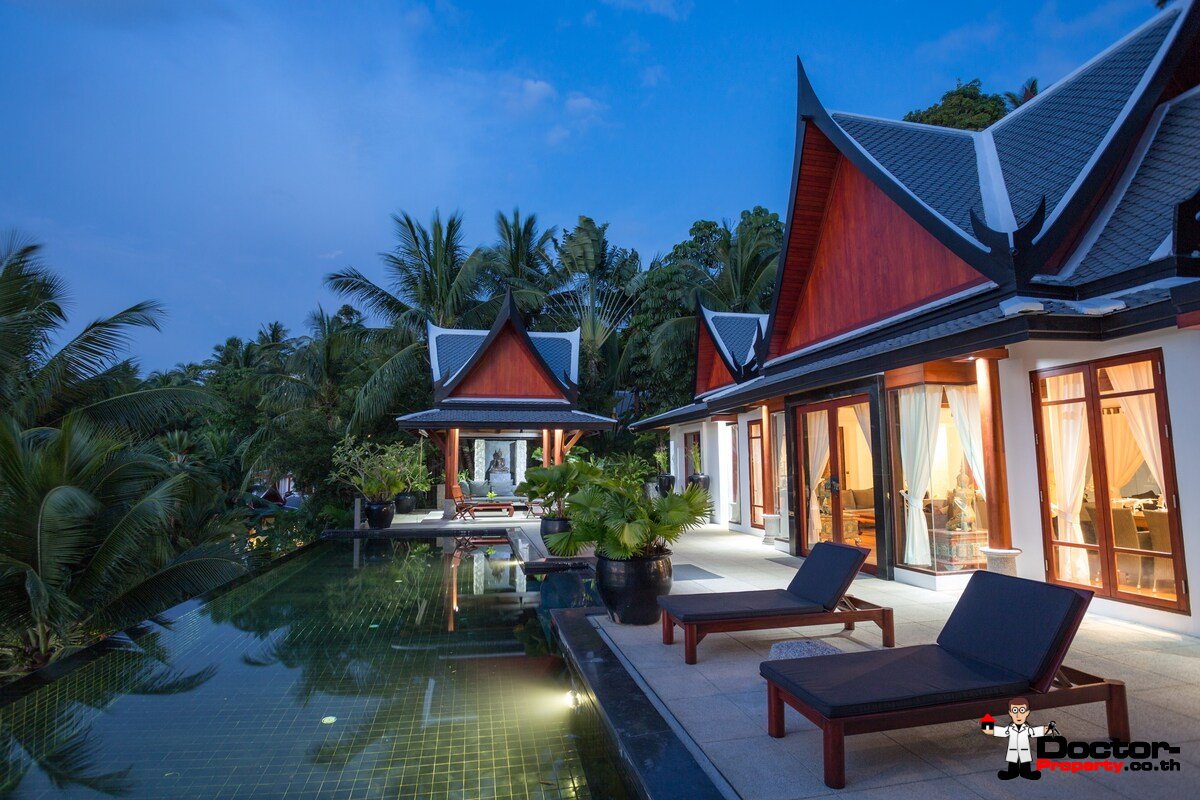 Luxury 5 Bedroom Thai Style Villa with Sea View - Surin Beach - Phuket West - for sale