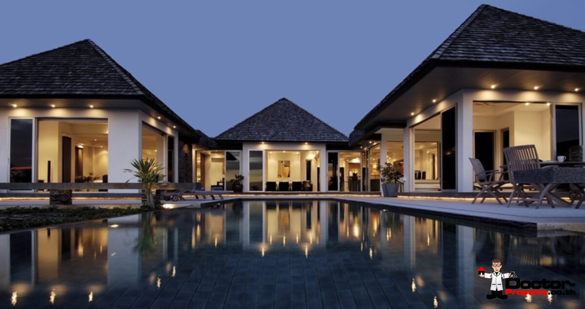 New 3-4 Bedroom Luxury Houses with Sea Views - Layan Beach - Phuket West - for sale