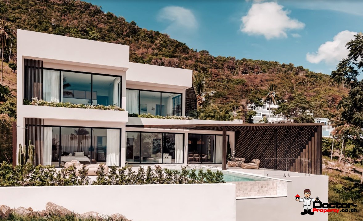 New 3 Bedroom Villa with Sea View – Chaweng, Koh Samui – For Sale