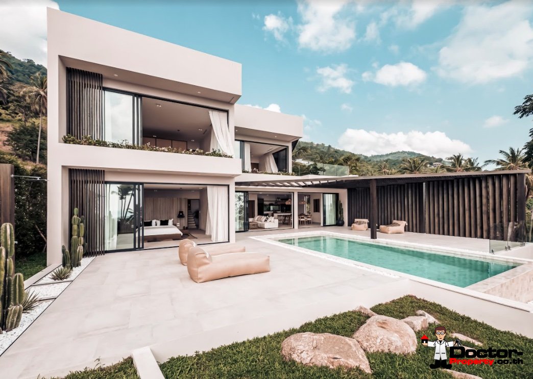 New 3 Bedroom Villa with Sea View – Chaweng, Koh Samui – For Sale