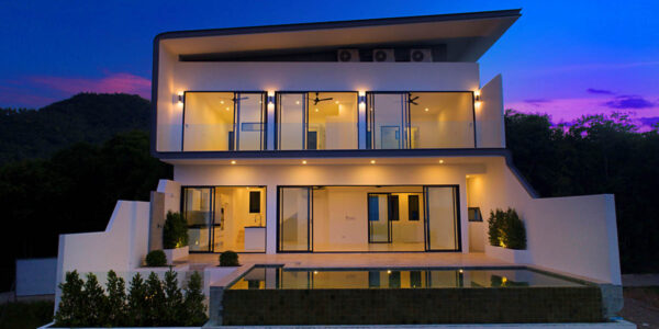 New 3 Bedroom Seaview Villa – Bophut, Samui – For Sale