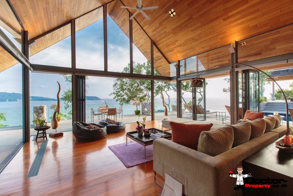 Stunning 4 Bedroom Oceanfront Hale Malia Villa – Kamala Beach – Phuket West – for sale
