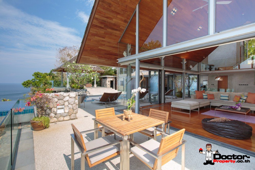 Stunning 5 Bedroom Oceanfront Hale Malia Villa – Kamala Beach – Phuket West – for sale