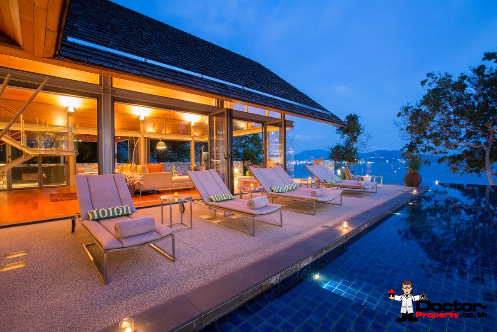 Stunning 5 Bedroom Oceanfront Hale Malia Villa – Kamala Beach – Phuket West – for sale