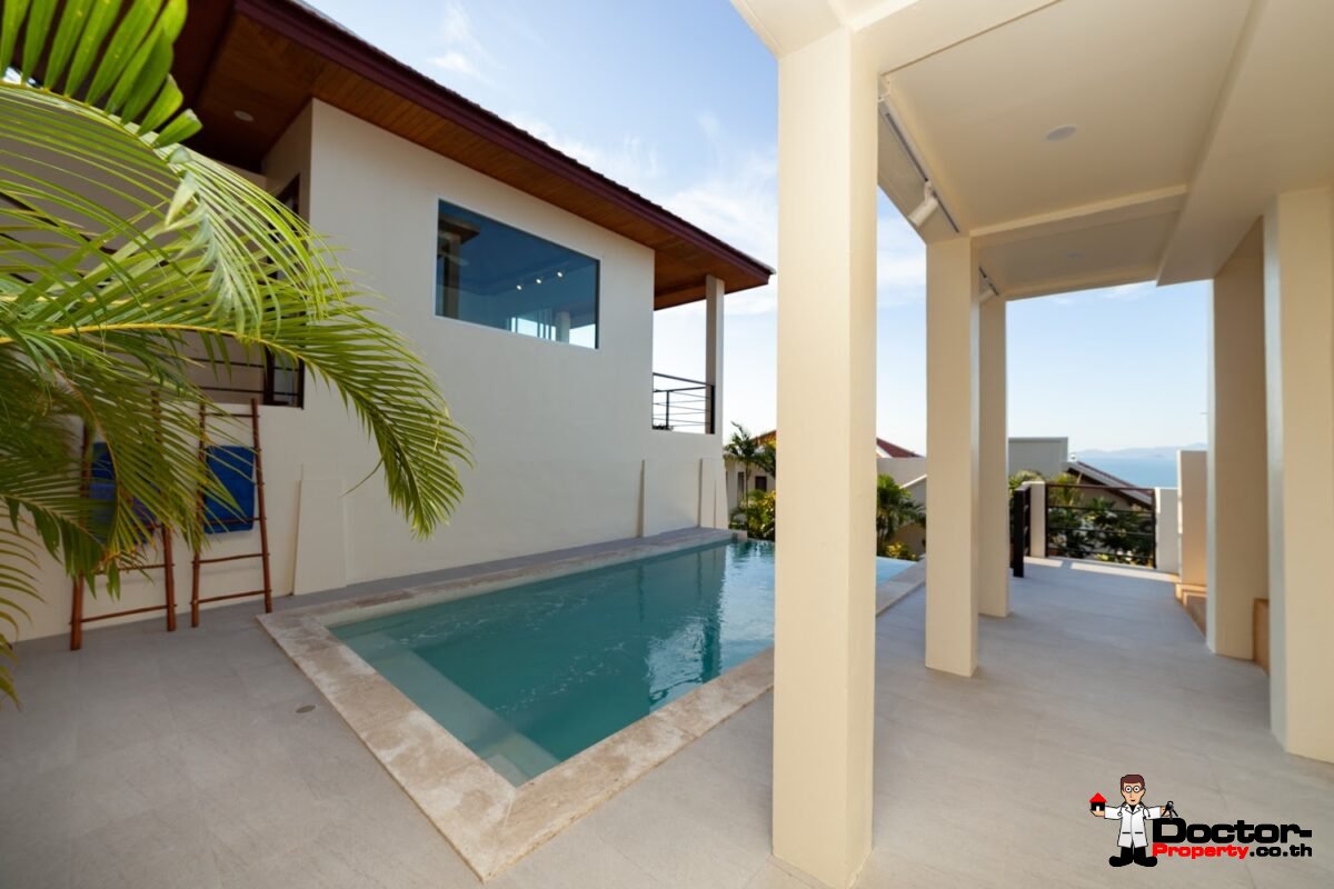 Refurbished 4 Bed Pool Villa with Seaview – Bang Por, Koh Samui – For Sale