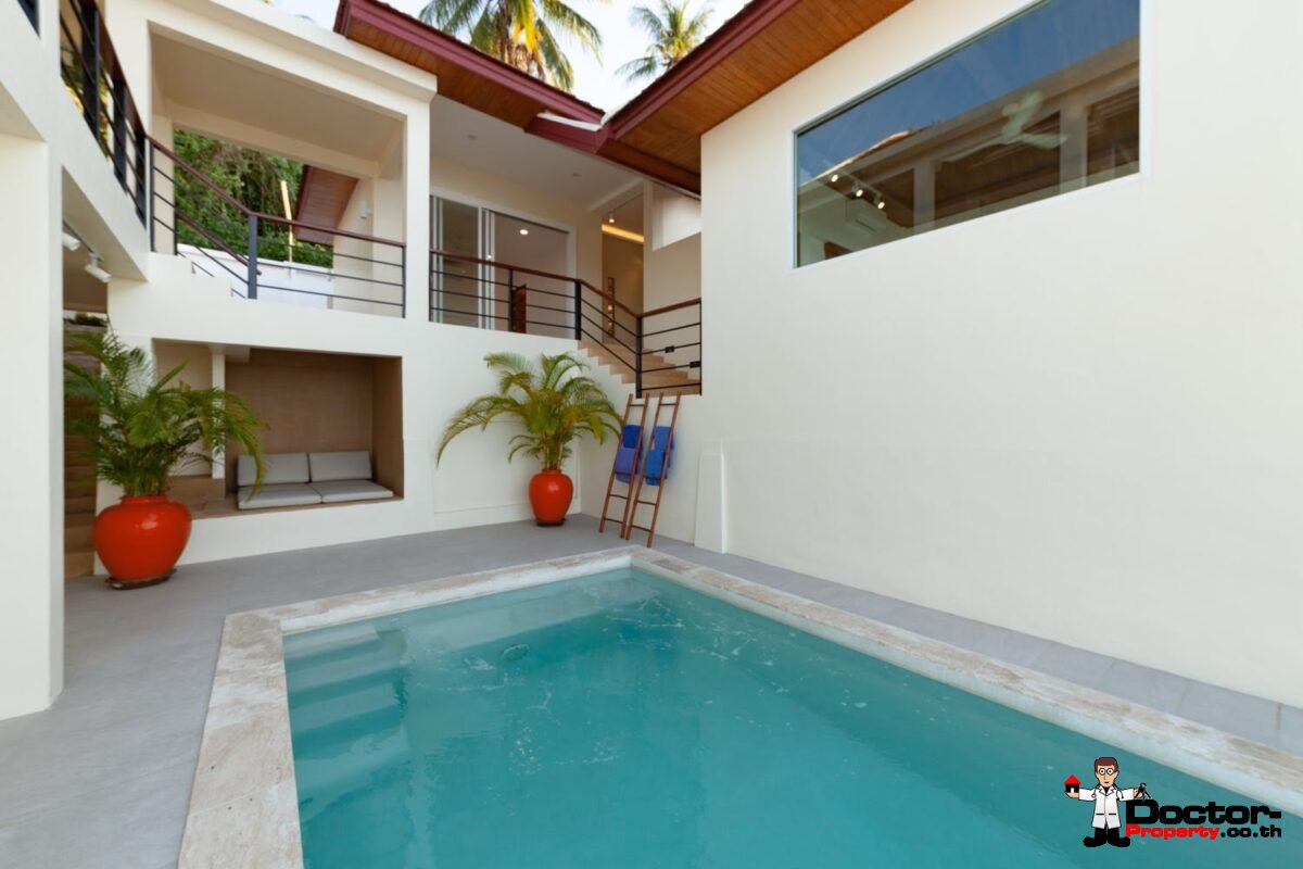 Refurbished 4 Bed Pool Villa with Seaview – Bang Por, Koh Samui – For Sale