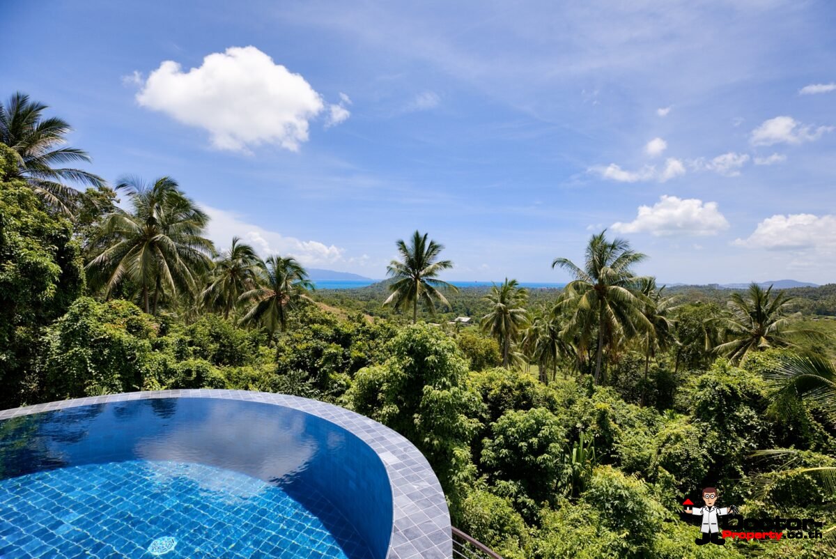 5 Bedroom Sea View Pool Villa – Bang Po, Koh Samui – For Sale