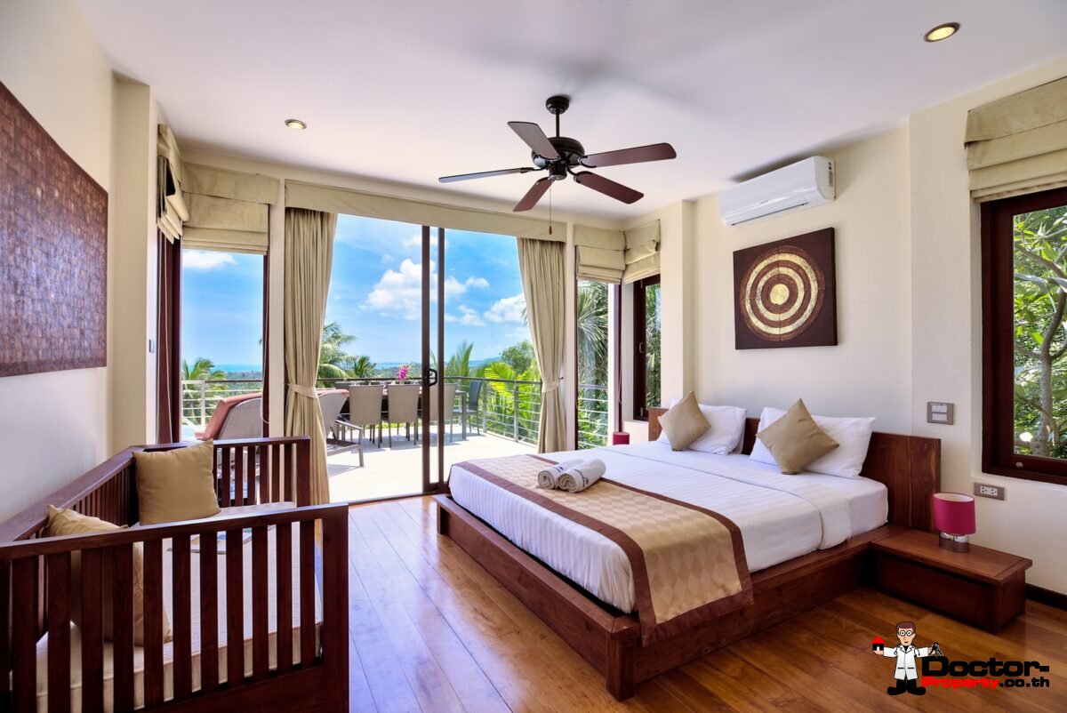 5 Bedroom Sea View Pool Villa – Bang Po, Koh Samui – For Sale