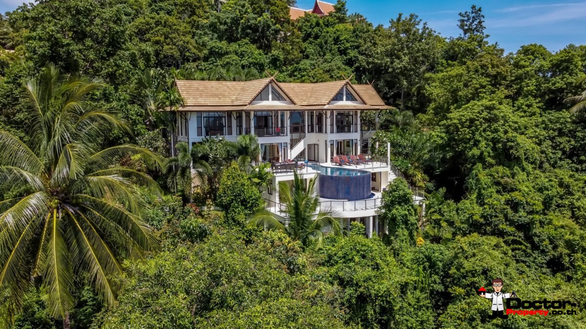 5 Bedroom Sea View Pool Villa – Bang Po, Koh Samui – For Sale