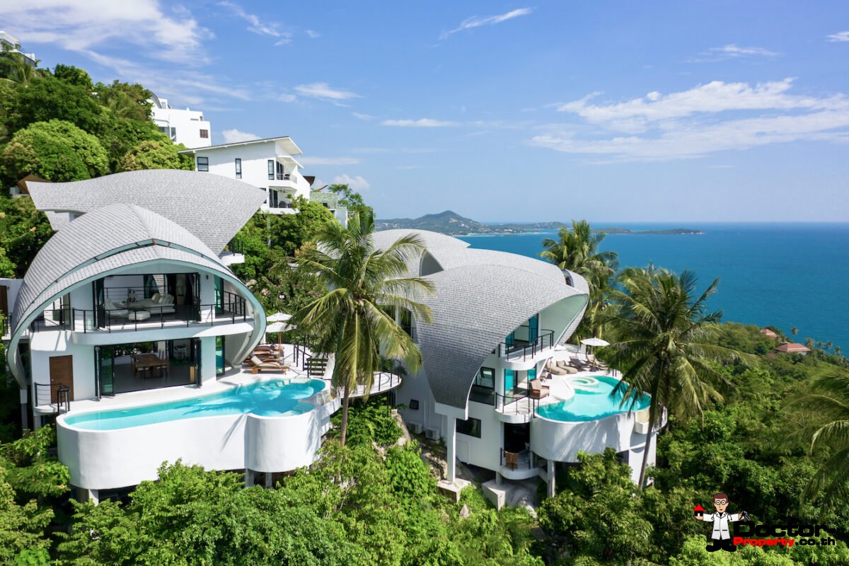 Luxury Villa Complex with 9 Bedrooms and Seaview – Chaweng Noi, Koh Samui – For Sale