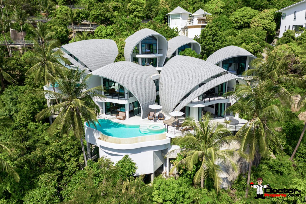 Luxury Villa Complex with 9 Bedrooms and Seaview – Chaweng Noi, Koh Samui – For Sale