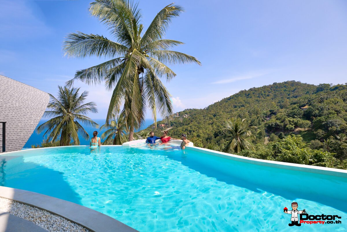 Luxury Villa Complex with 9 Bedrooms and Seaview – Chaweng Noi, Koh Samui – For Sale