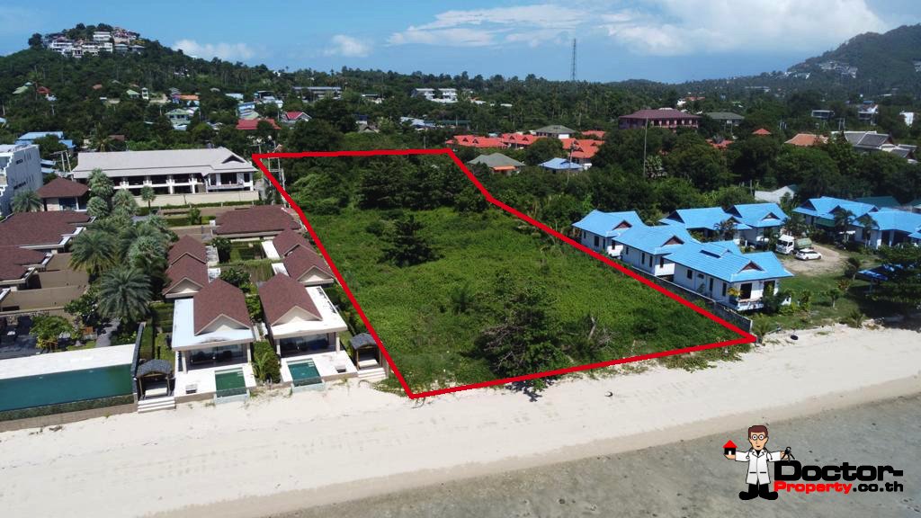 A Beautiful Beachfront Land In Prime Area of Plai Laem, Koh samui – For Sale