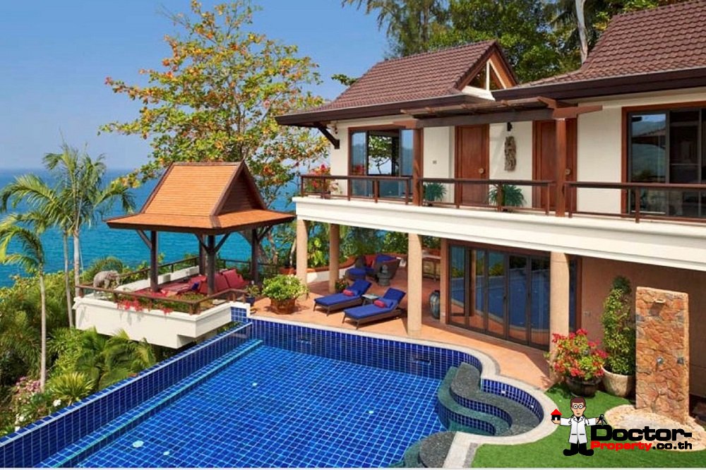 4 Bedroom Ocean Front Pool Villa - Kata Beach - Phuket South - for sale