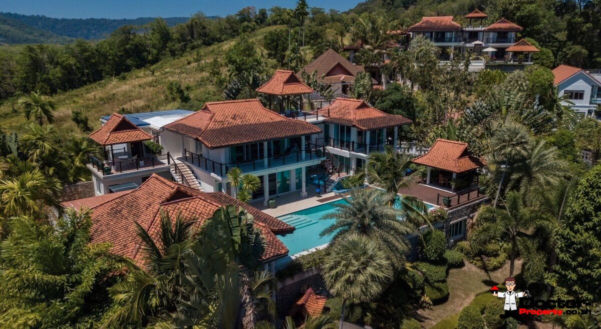 5 Bedroom Sea View Villa - Paradise Heights Yamu - Cape Yamu - Phuket East - for sale