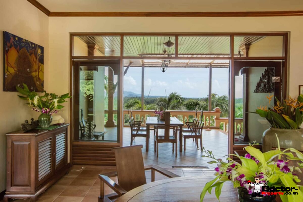 7 Bedroom Thai Style Sea View Pool Villa - Layan Beach - Phuket West - for sale
