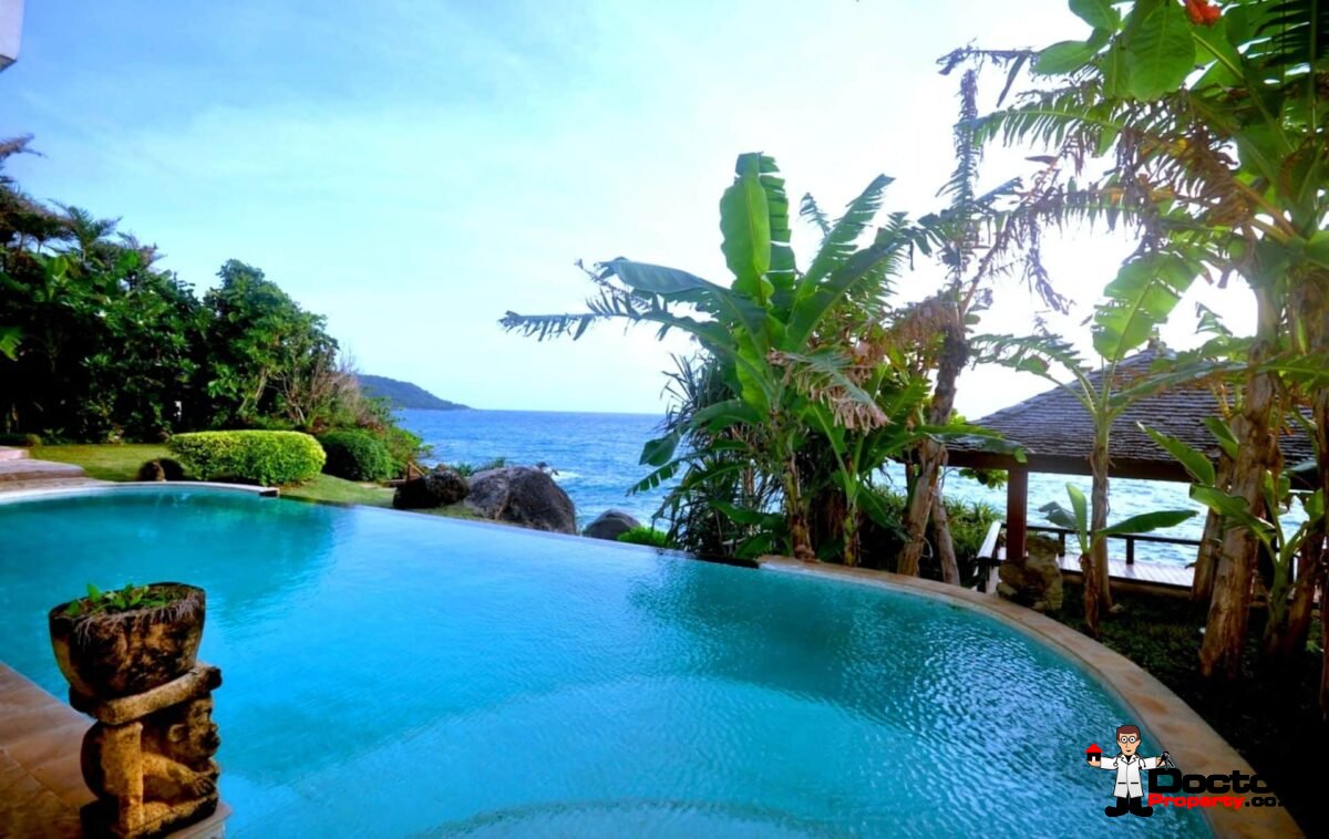 Beachfront 4 Bedroom Pool Villa - Kata Beach - Phuket South - for sale