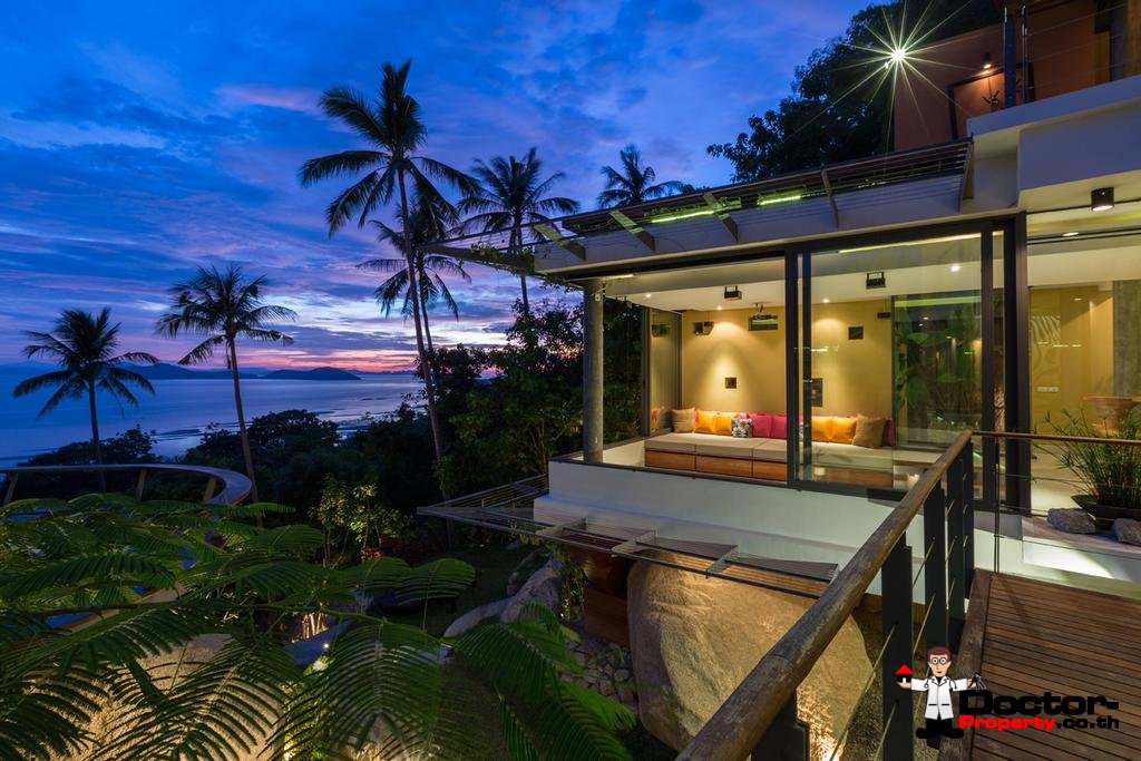 Fantastic 3 Bedroom Sea View Villa - Laem Set - Koh Samui - for sale