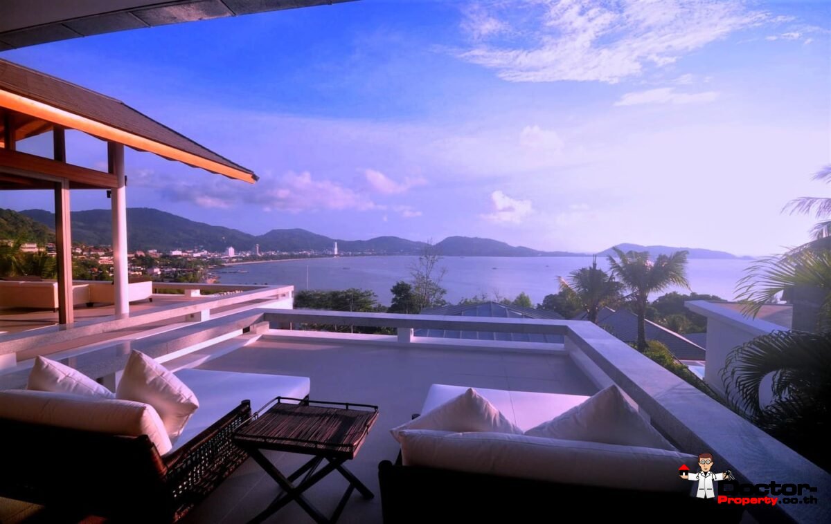 Fantastic 6 Bedroom Villa - Panoramic Sea View - Kalim Beach - Phuket West - for sale