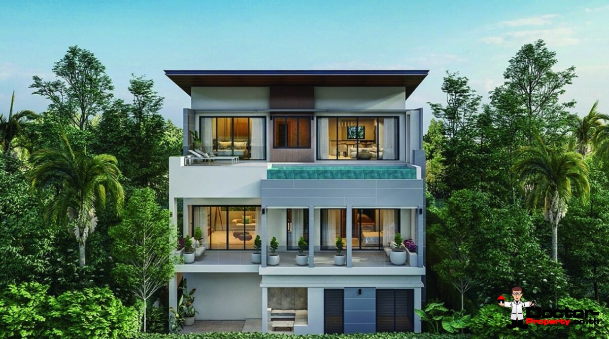 3 Bed Sea View Villa – Near Fisherman’s Village, Koh Samui – For Sale