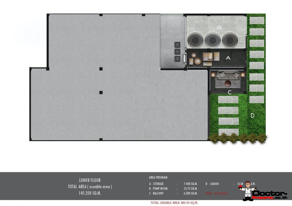 3 Bed Sea View Villa – Near Fisherman’s Village, Koh Samui – For Sale