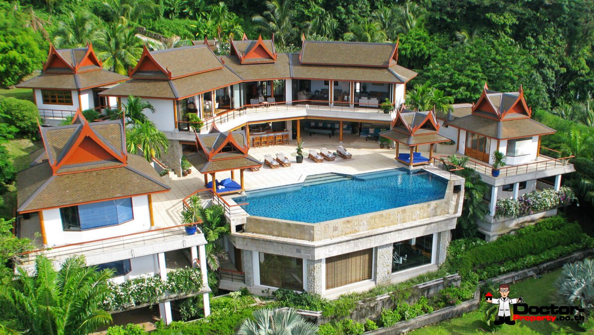Luxury 6 Bedroom Sea View Villa - Rak Tawan - Surin Beach - Phuket West - for sale