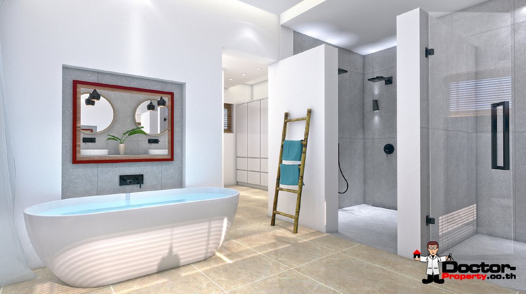 New 4 Bedroom Ocean View Pool Villa - Chaweng Noi - Koh Samui - for sale