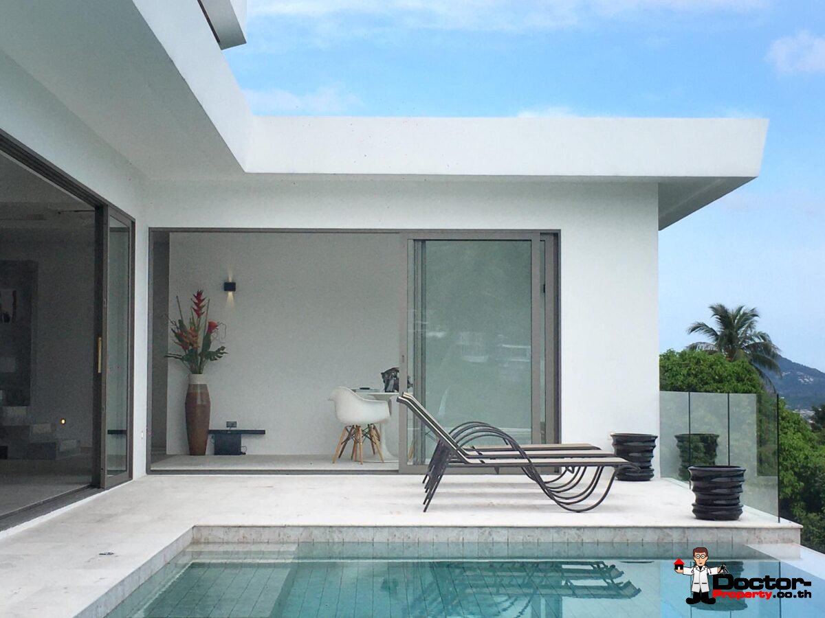 New 4 Bedroom Ocean View Pool Villa - Chaweng Noi, Koh Samui - For Sale