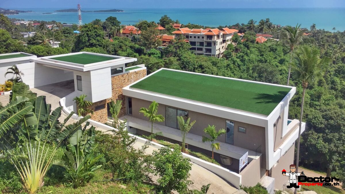 New 4 Bedroom Ocean View Pool Villa – Chaweng Noi, Koh Samui – For Sale
