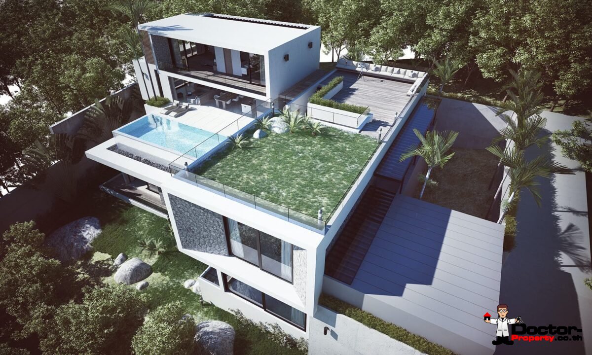 New 6 Bedroom Sea View Pool Villa - Kamala Beach - Phuket West - for sale