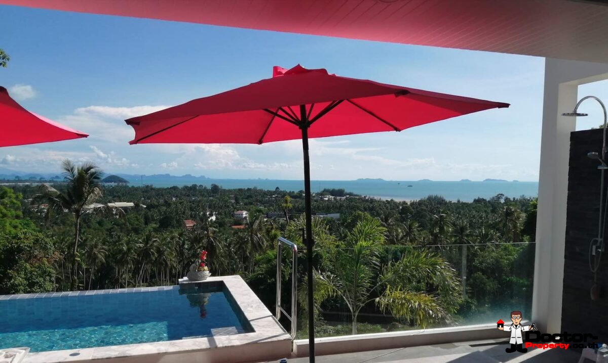 3 Bedroom Sea View Villa - Nathon - Koh Samui - for sale