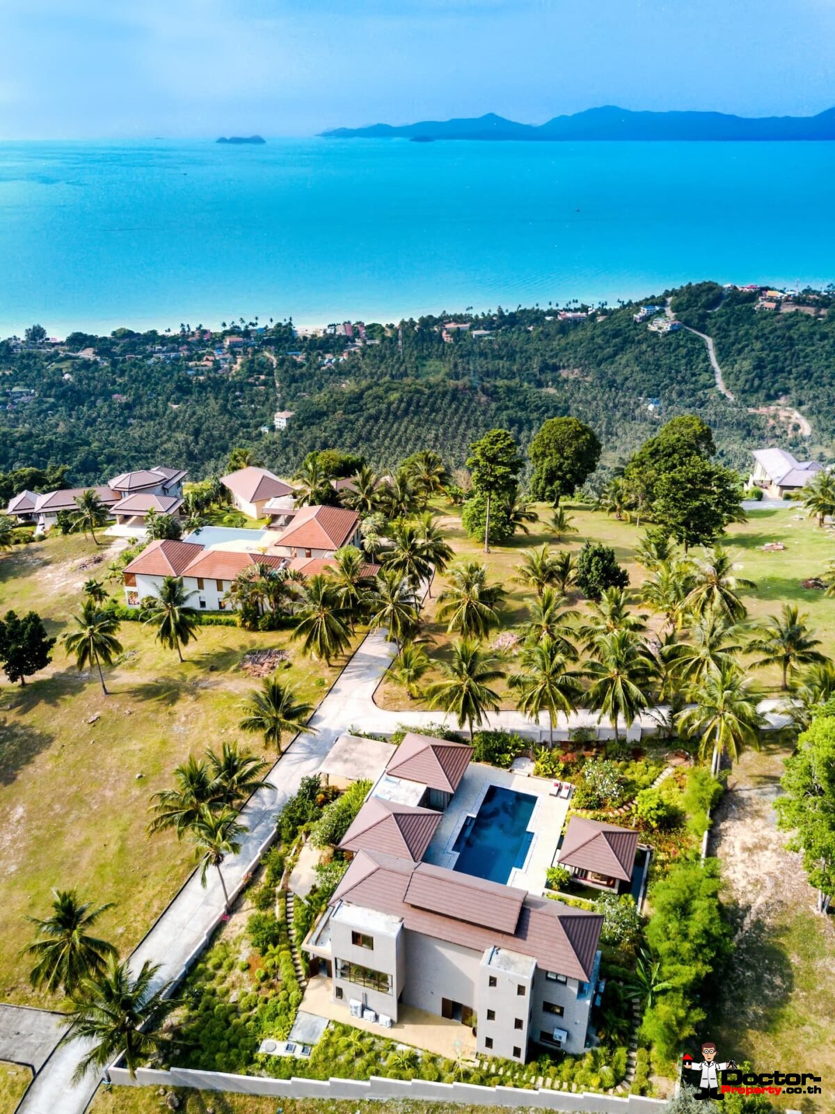 4 Bedroom Sea View Villa - Bang Por - Koh Samui - for sale