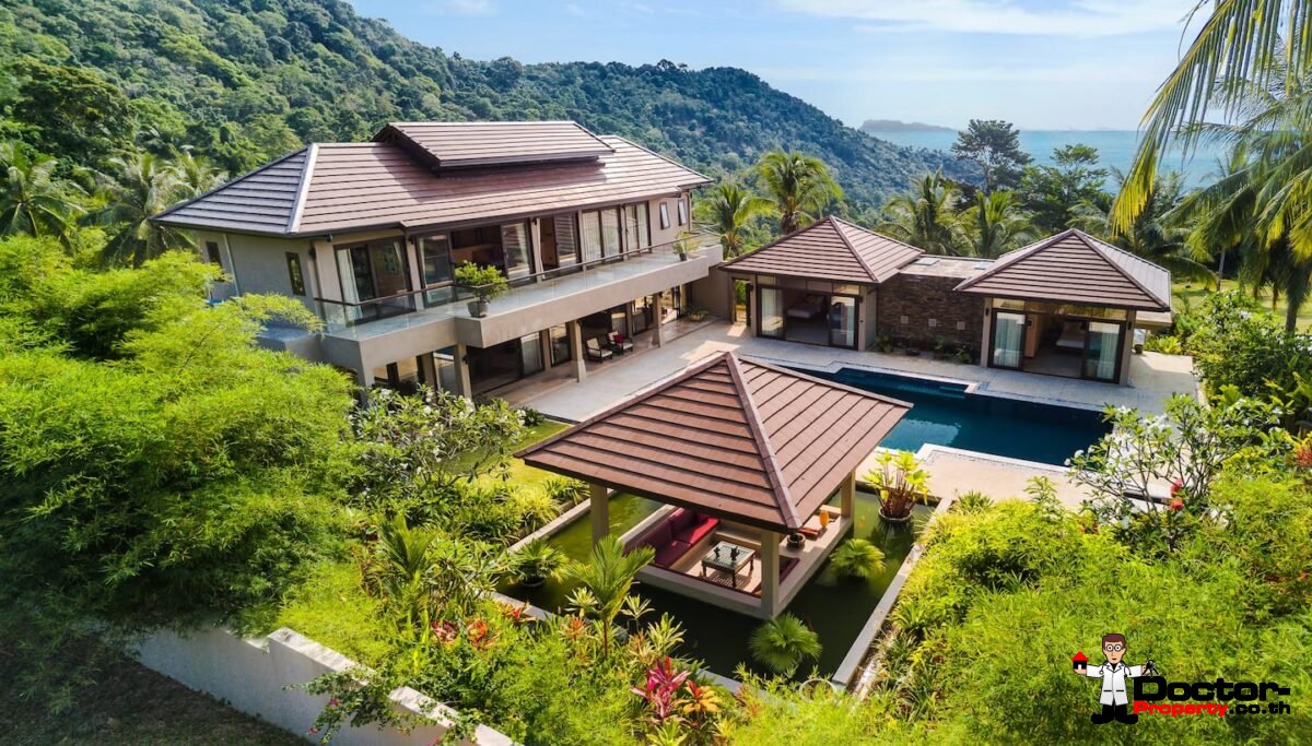 4 Bedroom Sea View Villa - Bang Por - Koh Samui - for sale