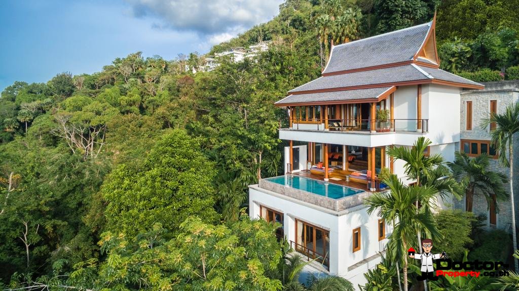 4 Bedroom Sea View Villa Malisa - Baan Thai Surin Hill - Surin Beach - Phuket West - for sale