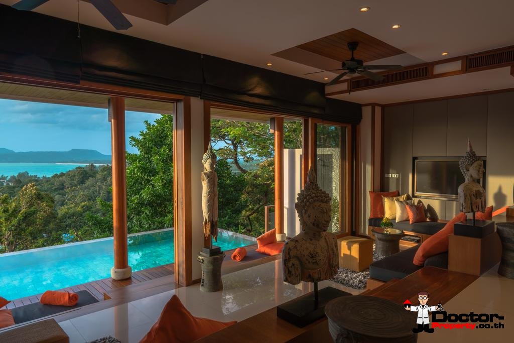4 Bedroom Sea View Villa Malisa - Baan Thai Surin Hill - Surin Beach - Phuket West - for sale
