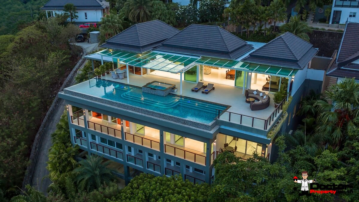 7 Bedroom Sea View Villa - Wiman by Baan Sawan - Rawai Beach - Phuket South - for sale