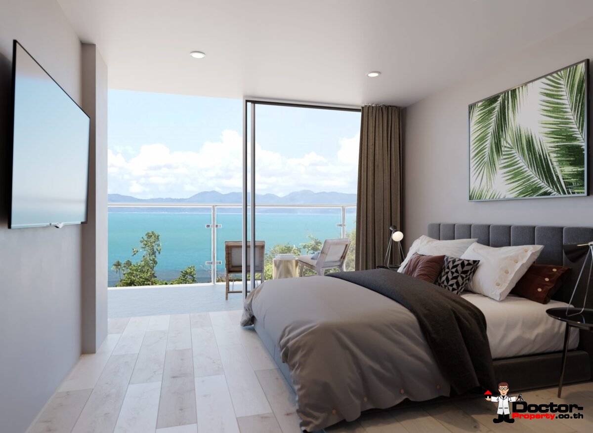 New 2 Bedroom Apartment with Sea View – Bang Por,  Koh Samui – For Sale
