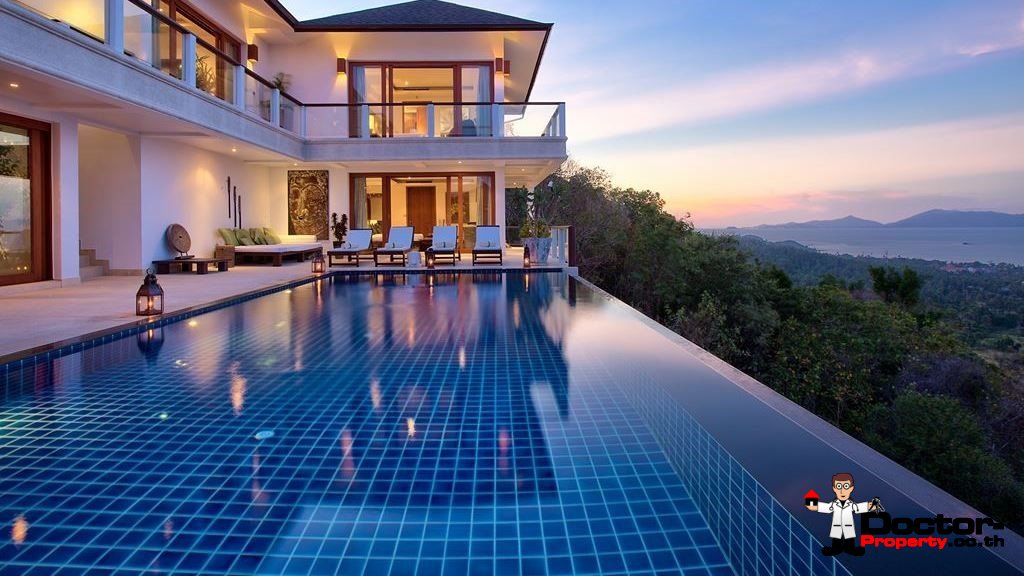 Fantastic 4 Bedroom Sea View Villa - Bophut - Koh Samui - for sale