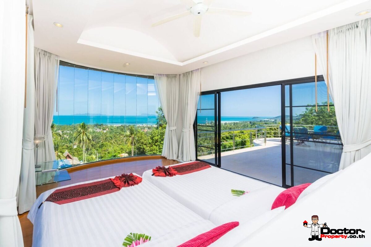 Luxury 4 Bedroom Sea View Villa - Nathon - Koh Samui - for sale