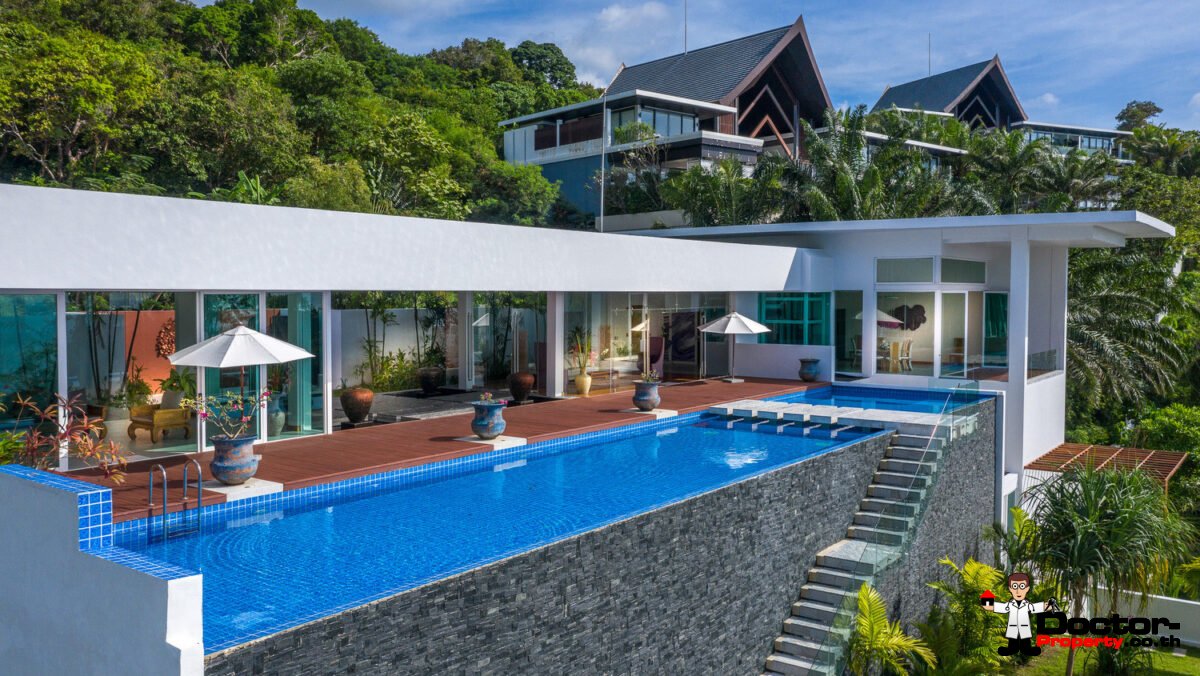 Luxury 4 Bedroom Sea View Villa Solaris - Kamala Headlands - Phuket West - for sale