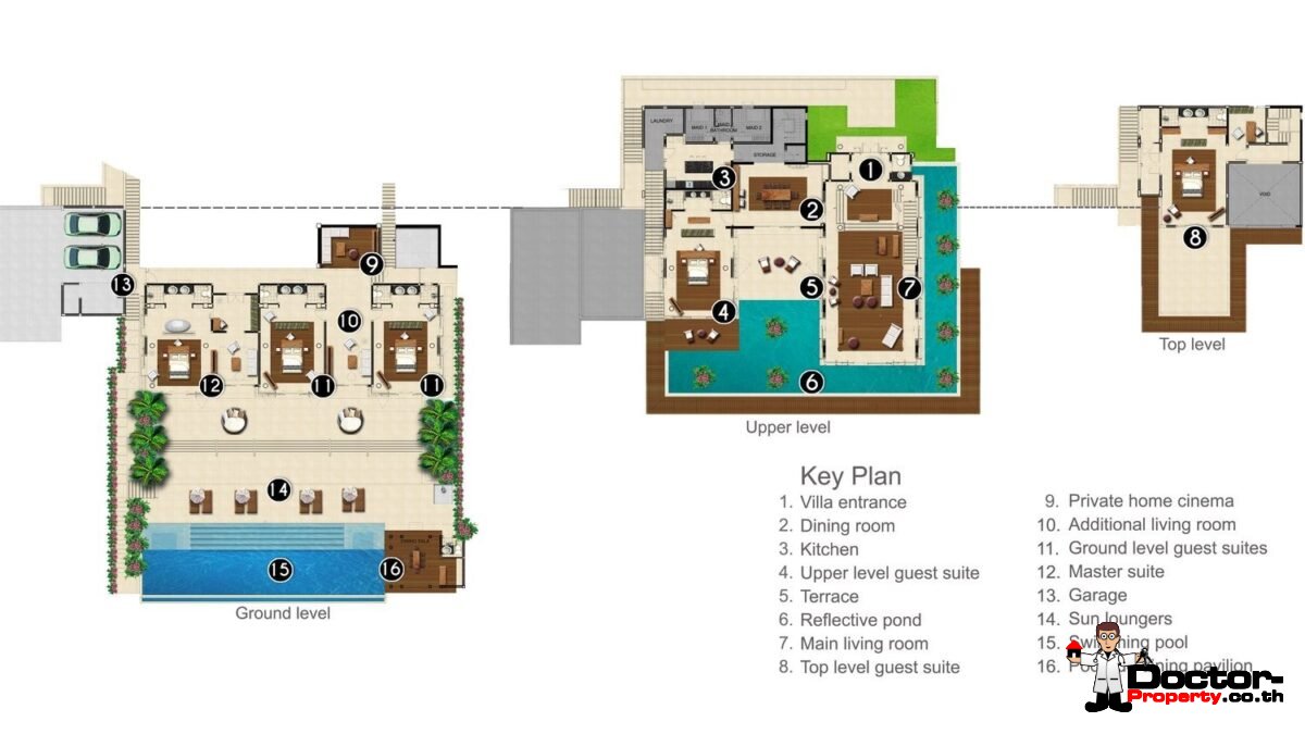 Luxury 5 Bedroom Pool Villa With Spectacular Sea View - Cape Yamu - Phuket East - for sale