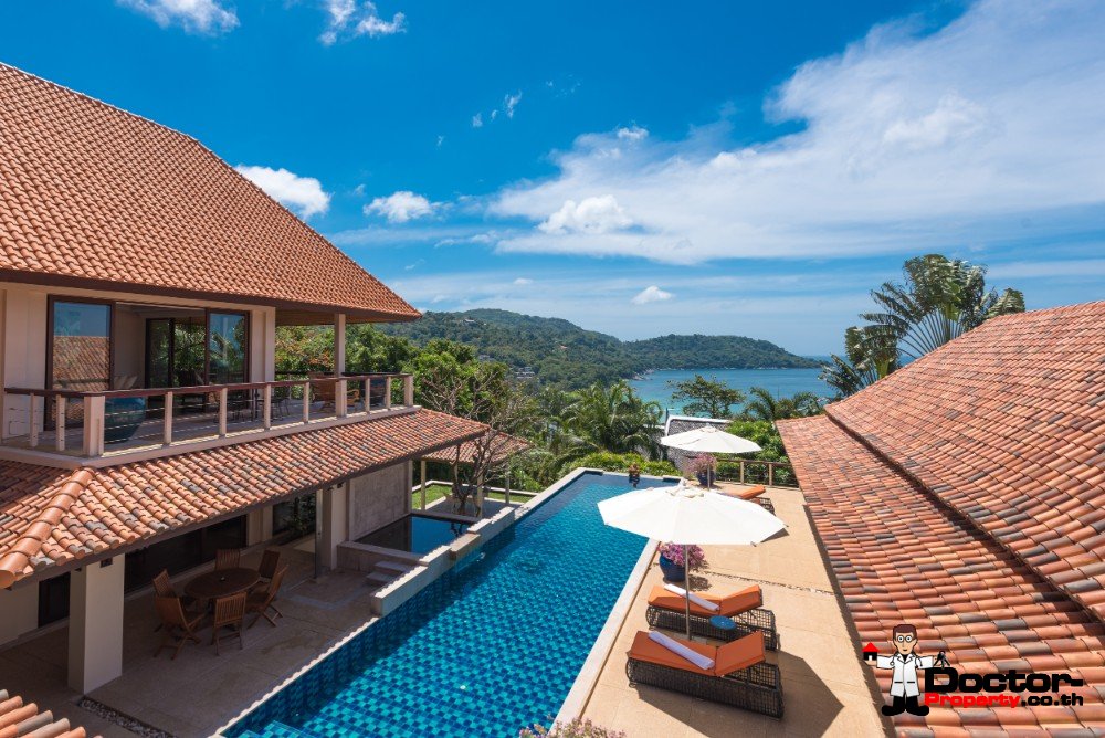 Luxury 5 Bedroom Sea View Villa - Katamanda - Kata Beach - Phuket South - for sale