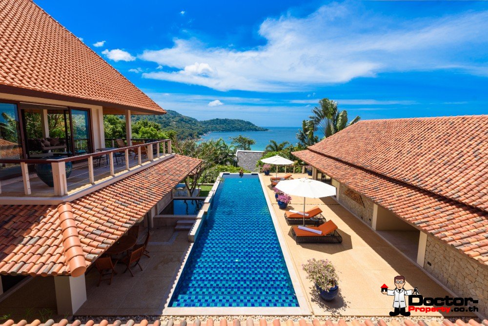 Luxury 5 Bedroom Sea View Villa - Katamanda - Kata Beach - Phuket South - for sale