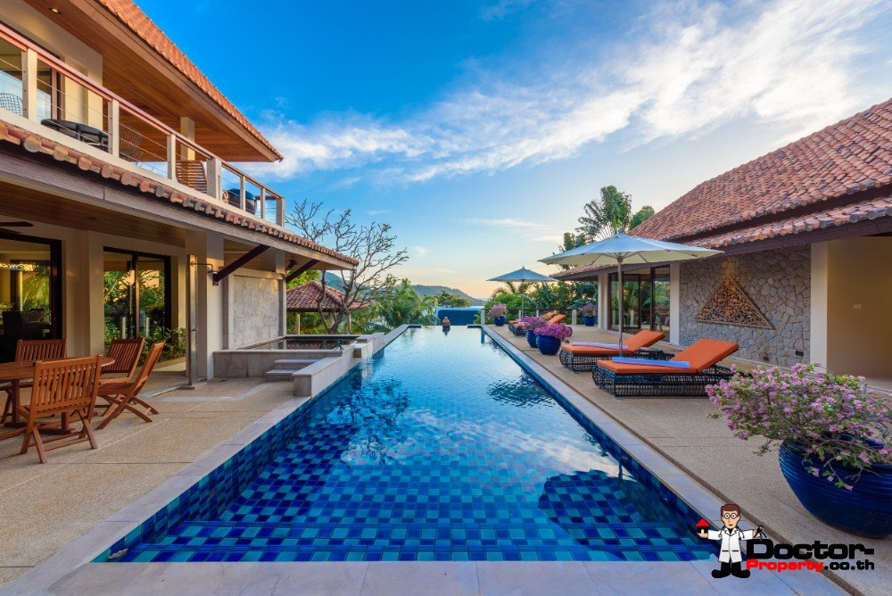 Luxury 5 Bedroom Sea View Villa - Katamanda - Kata Beach - Phuket South - for sale