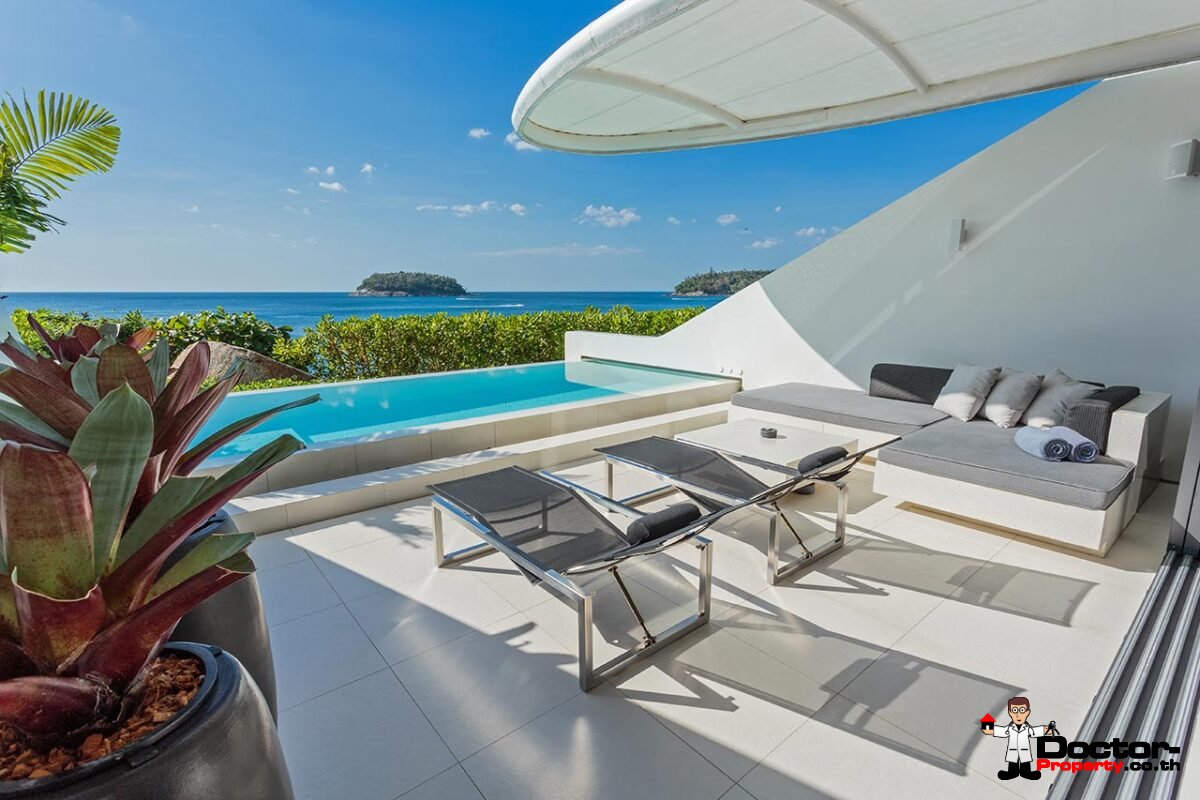 New 1 Bedroom Luxury Pool Villa with Sea View - Kata Rocks - Kata Beach - Phuket South - for sale